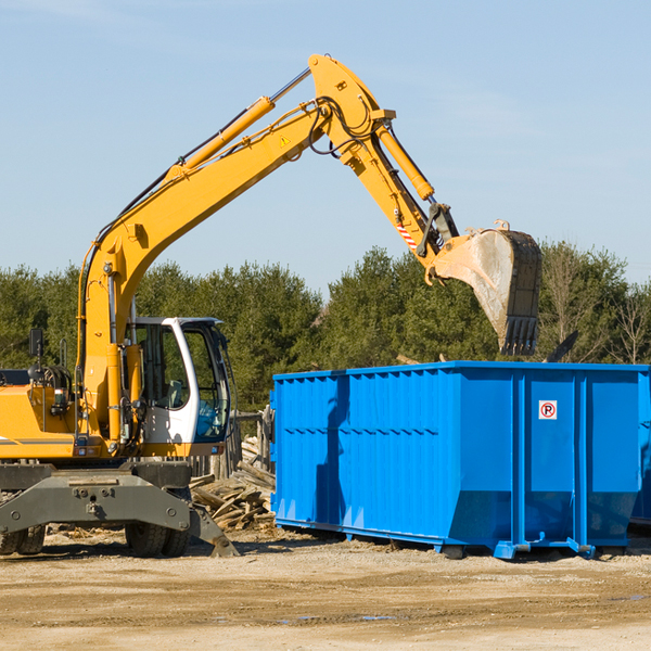 are there any restrictions on where a residential dumpster can be placed in Metz